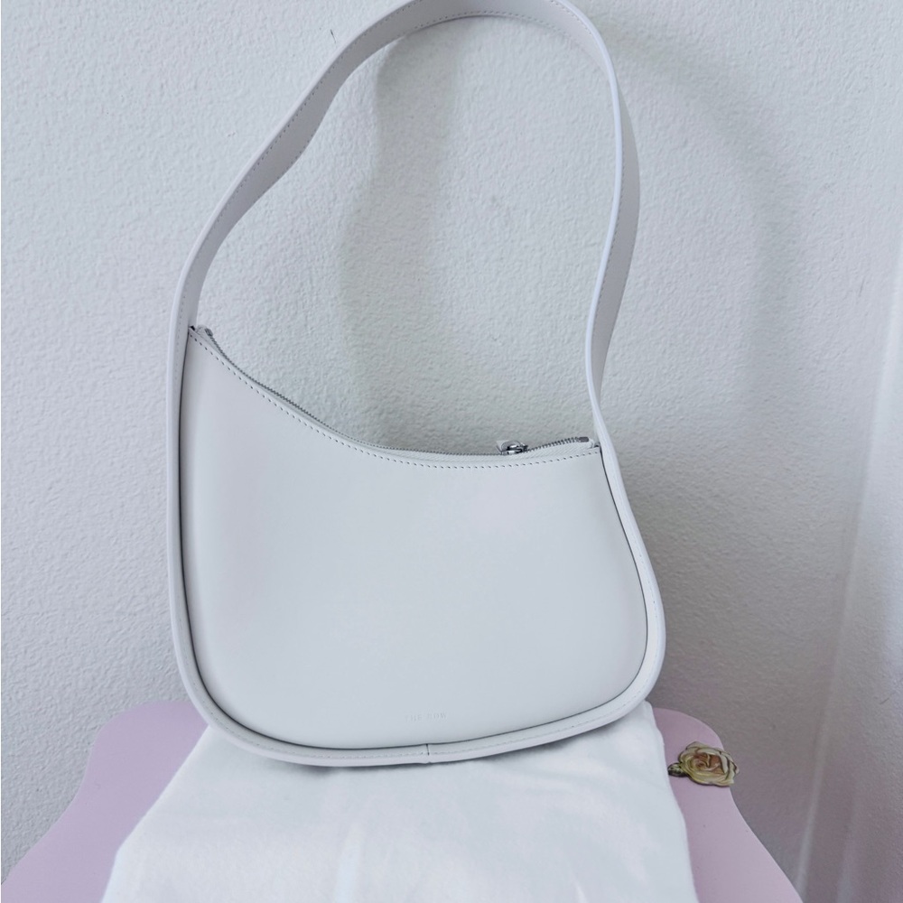 The Row Elegant White Shoulder Bag